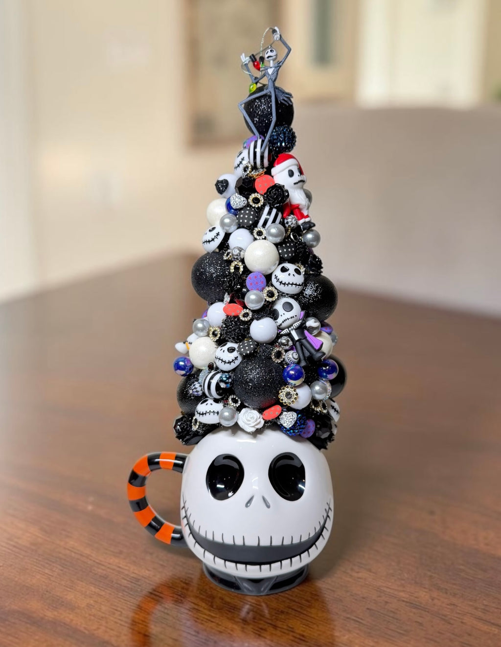 The Jack Tree – Handmade Halloween Tree | Jack Skellington Inspired Decor | Nightmare Before Christmas Style | Gothic Halloween Centerpiece