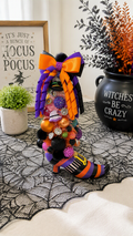 Halloween Witch Boot Bejeweled Bottle Brush Trees