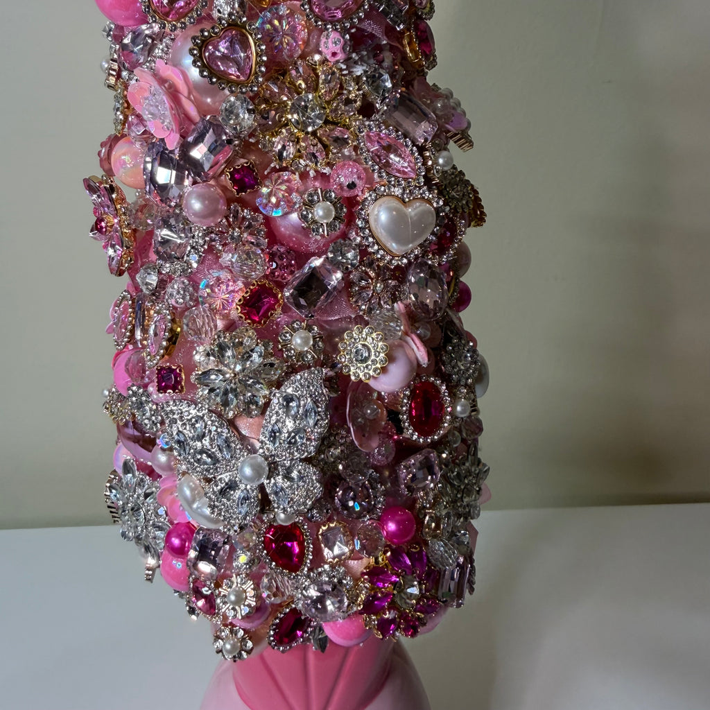 Pretty in Pink Princess Bejeweled Tabletop Tree